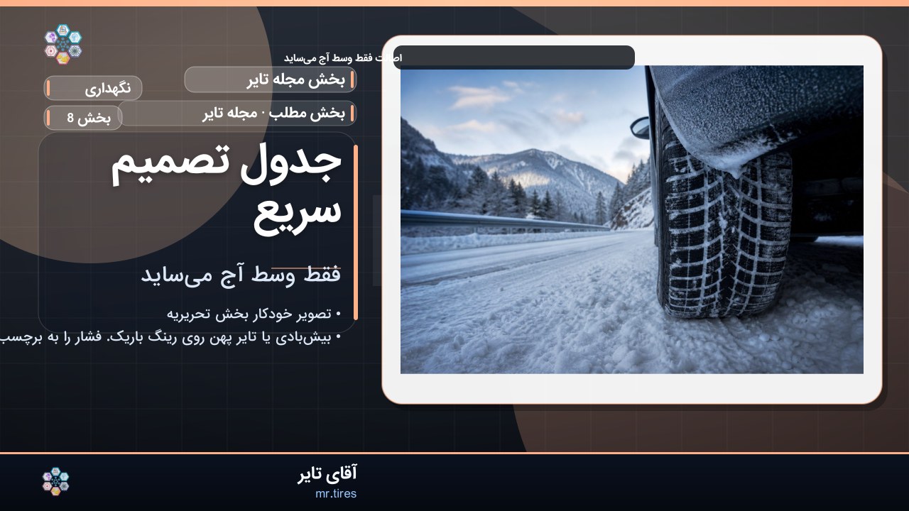 جدول تصمیم سریع