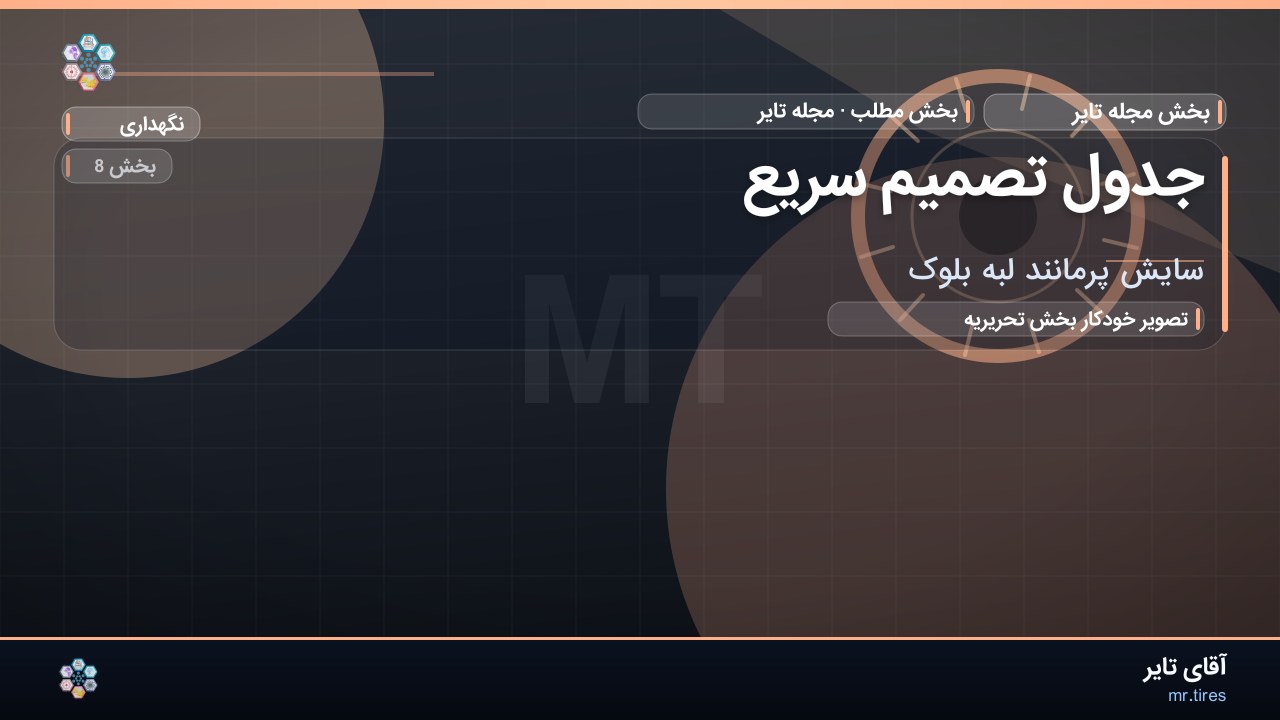 جدول تصمیم سریع