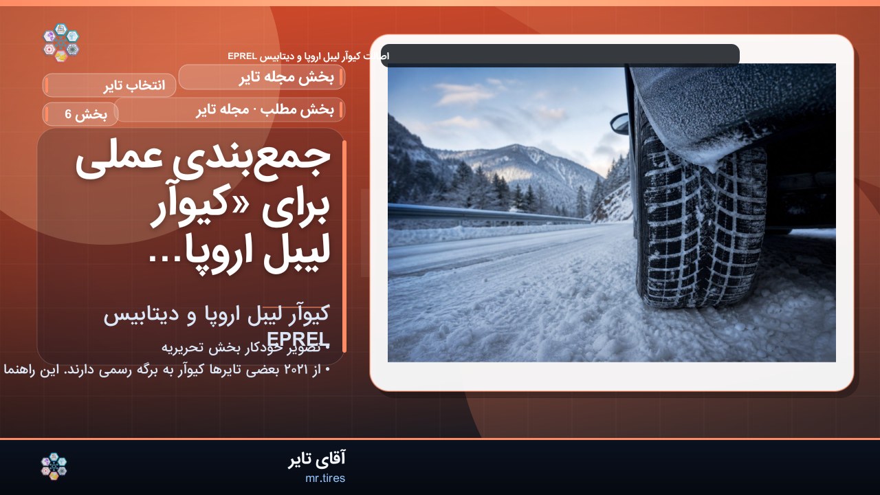 جمع‌بندی عملی برای «کیوآر لیبل اروپا و دیتابیس EPREL»