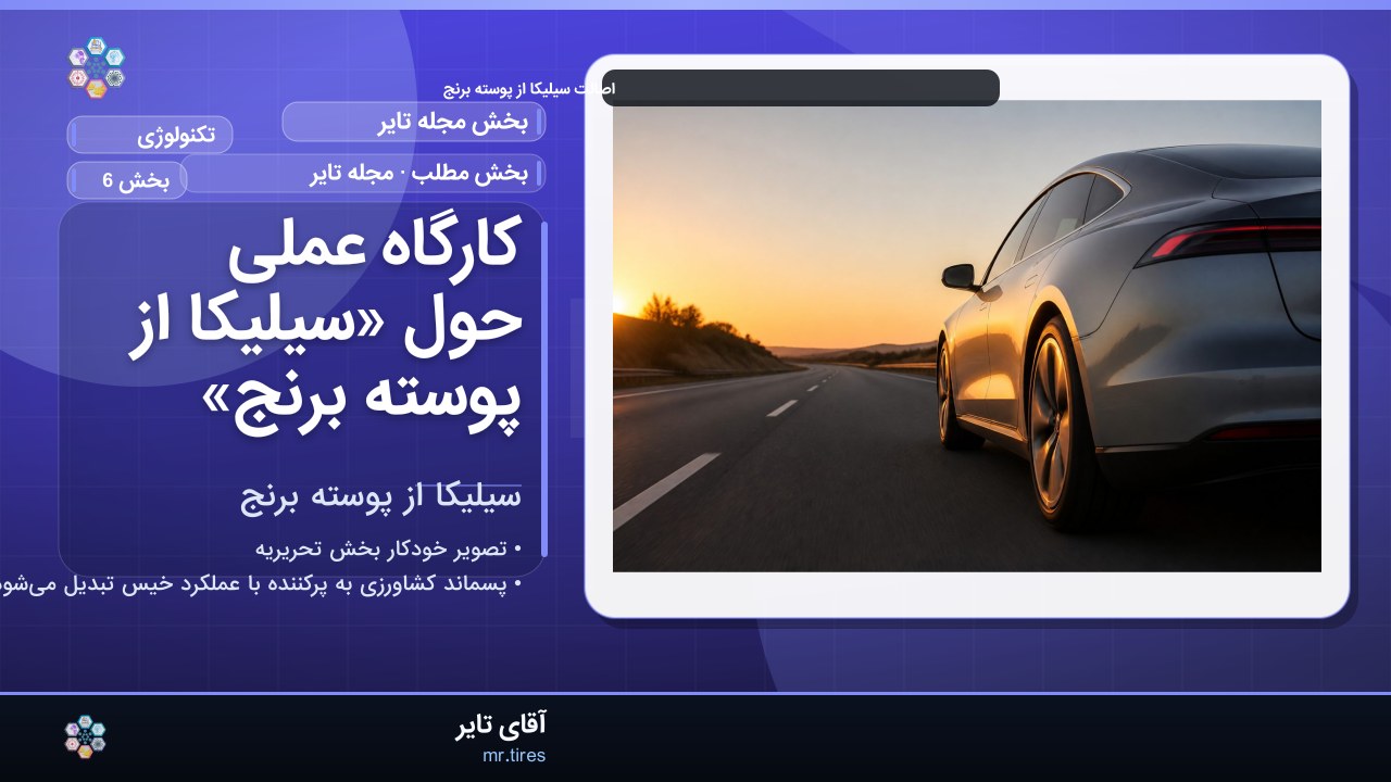 کارگاه عملی حول «سیلیکا از پوسته برنج»