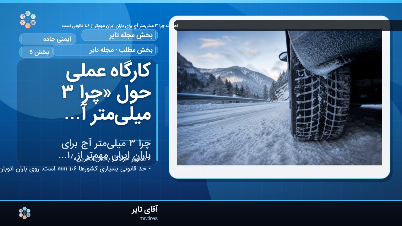 کارگاه عملی حول «چرا ۳ میلی‌متر آج برای باران ایران مهم‌تر از ۱٫۶ قانونی است»