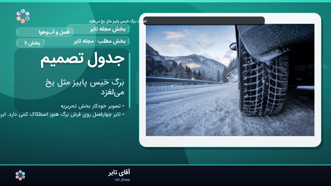 جدول تصمیم