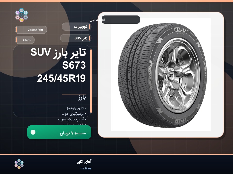 نصب بارز 245/45R19 روی بی‌ام‌و X3