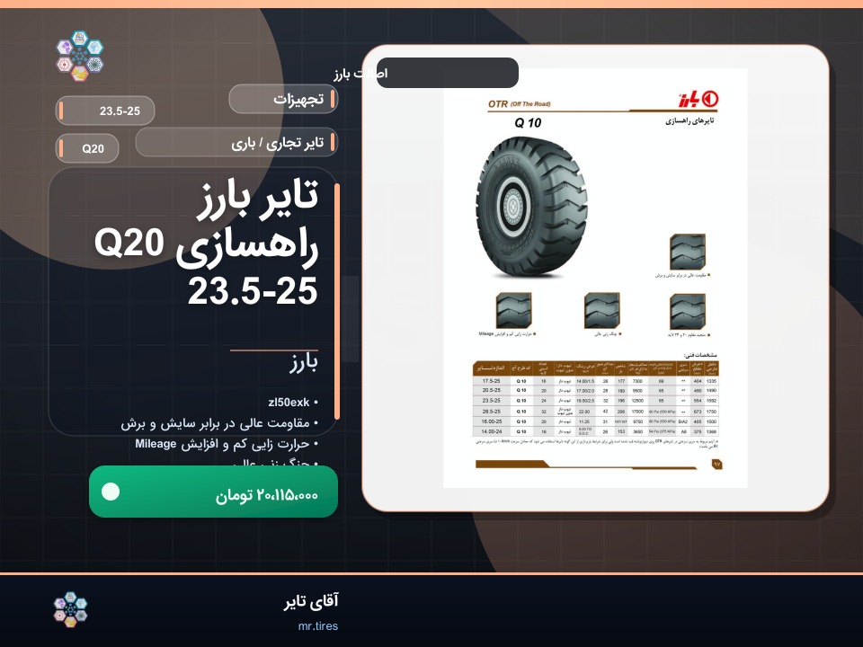 نصب بارز 23.5-25 روی خاور