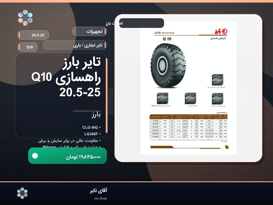 نصب بارز 20.5-25 روی کامیونت جک
